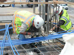 Rogers O'brien's Safety Manager Utilizes The Polar Armband To Monitor His Biometrics While On The Jobsite Rogers O'brien's Safety Manager Utilizes The Polar Armband To Monitor His Biometrics While On The Jobsite