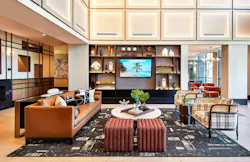 Mary Cook Associates interior-designed apartment lobby Mary Cook Associates interior-designed apartment lobby