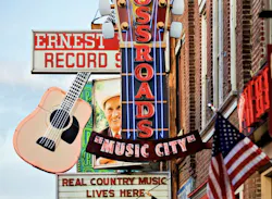 Nashville music street signage Nashville music street signage