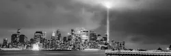 Black and White Photograph of a City Waterfront at Storm Black and White Photograph of a City Waterfront at Storm