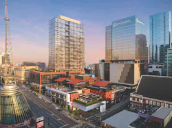 The new Nashville Live! performance and dining venue will only be blocks from Fifth + Broadway, which opened March 4, 2021, The new Nashville Live! performance and dining venue will only be blocks from Fifth + Broadway, which opened March 4, 2021,