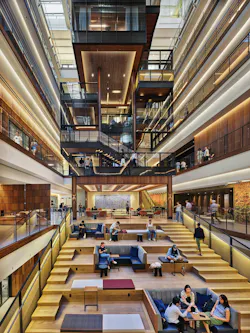 A Stacked Assemblage Of Classrooms Within Johns Hopkins University Bloomberg Center A Stacked Assemblage Of Classrooms Within Johns Hopkins University Bloomberg Center