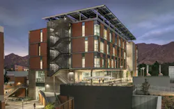 The University of California, Riverside, School of Medicine has opened the 94,576-sf, five-floor Education Building II (EDII). Photo: Bill Timmerman Photography The University of California, Riverside, School of Medicine has opened the 94,576-sf, five-floor Education Building II (EDII). Photo: Bill Timmerman Photography