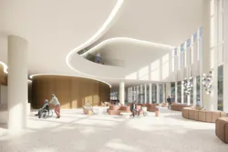 UChicago Medicine first freestanding cancer center Rendering courtesy CannonDesign UChicago Medicine first freestanding cancer center Rendering courtesy CannonDesign