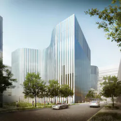 UChicago Medicine first freestanding cancer center Rendering courtesy CannonDesign UChicago Medicine first freestanding cancer center Rendering courtesy CannonDesign