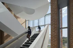 Fritted Glass Wall Frame A Cantilevered Sculptural Stair Fritted Glass Wall Frame A Cantilevered Sculptural Stair