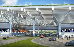 Rafael Viñoly Architects’ design for the new Florence, Italy, airport terminal will feature a rooftop vineyard Rafael Viñoly Architects’ design for the new Florence, Italy, airport terminal will feature a rooftop vineyard