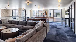 Mall To Apartments Resident Game Room Featuring Billiards, Shuffleboard, And A 98 Inch Television Mall To Apartments Resident Game Room Featuring Billiards, Shuffleboard, And A 98 Inch Television