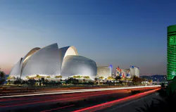 Bjarke Ingels’ design for the Oakland A’s new Las Vegas ballpark. Rendering by Negativ Bjarke Ingels’ design for the Oakland A’s new Las Vegas ballpark. Rendering by Negativ