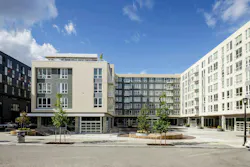 Slabtown Square affordable housing project in Slabtown, Portland, Oregon Slabtown Square affordable housing project in Slabtown, Portland, Oregon