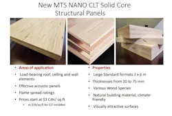 Nano CLT solid core structural panels Nano CLT solid core structural panels