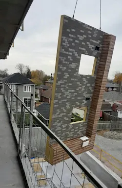 B-Line condos panels being 'flown in' B-Line condos panels being 'flown in'