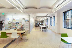 The introduction of unassigned seating asked employees to shift their mindset, letting go of familiar routines and limiting office possessions, in exchange for amenities and varied types of workspace The introduction of unassigned seating asked employees to shift their mindset, letting go of familiar routines and limiting office possessions, in exchange for amenities and varied types of workspace