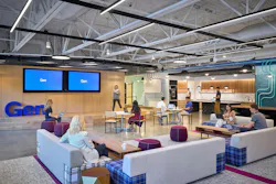 GEN HQ, Mountain View, Calif. Gen not only hosts its own workforce but also holds frequent events where leaders including their CEO, who invites other CEOs to the workplace for informal, engaging conversations GEN HQ, Mountain View, Calif. Gen not only hosts its own workforce but also holds frequent events where leaders including their CEO, who invites other CEOs to the workplace for informal, engaging conversations