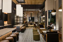 Pictured: The Midland Lofts, Kansas City, Mo. To supplement the apartments’ compact floorplans, Midland Lofts offers community amenities such as a library, co-working space, and coffee bar Pictured: The Midland Lofts, Kansas City, Mo. To supplement the apartments’ compact floorplans, Midland Lofts offers community amenities such as a library, co-working space, and coffee bar