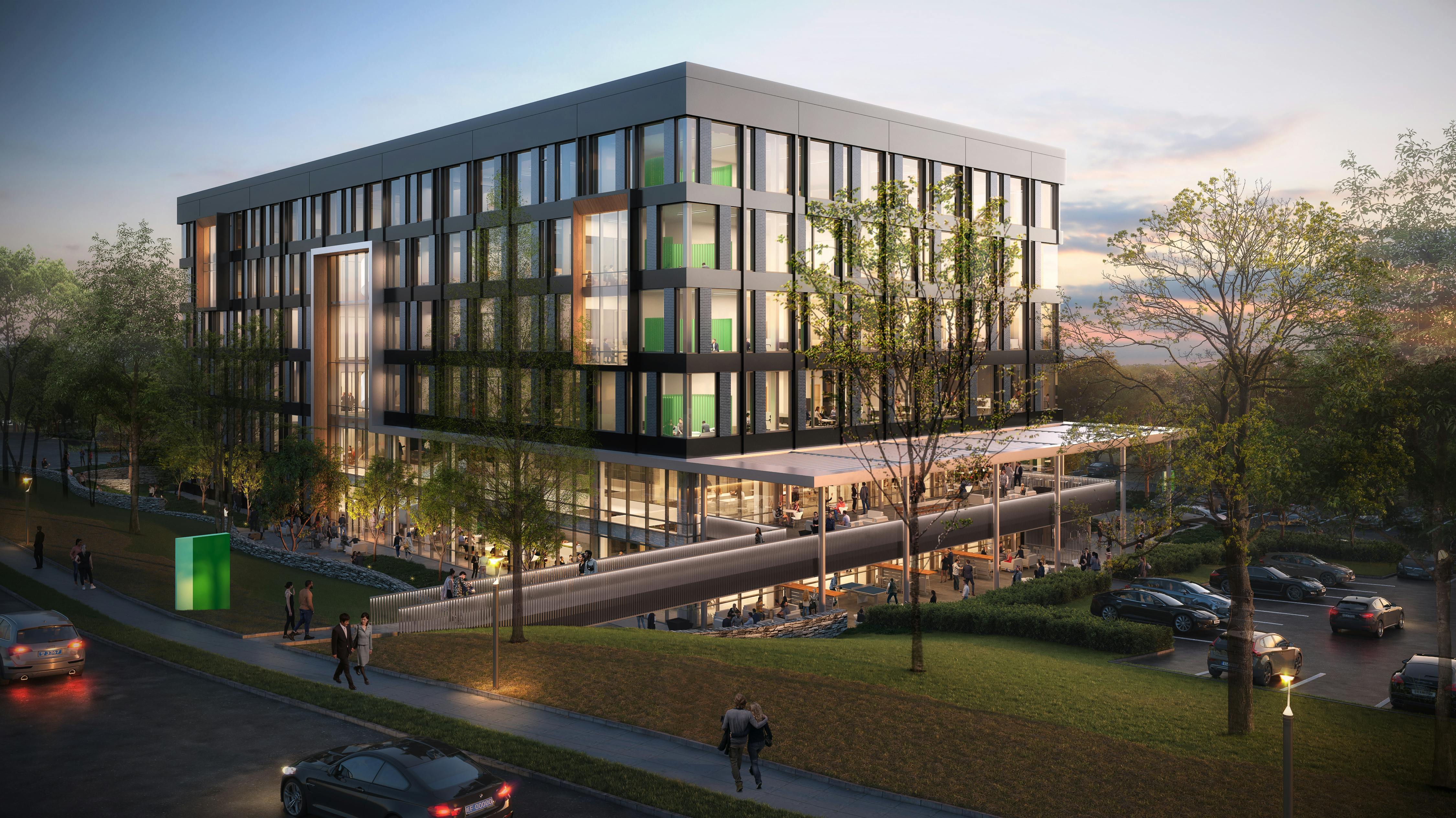 Pictured: Rendering of Confidential Financial Organization Headquarters, Raleigh, N.C.