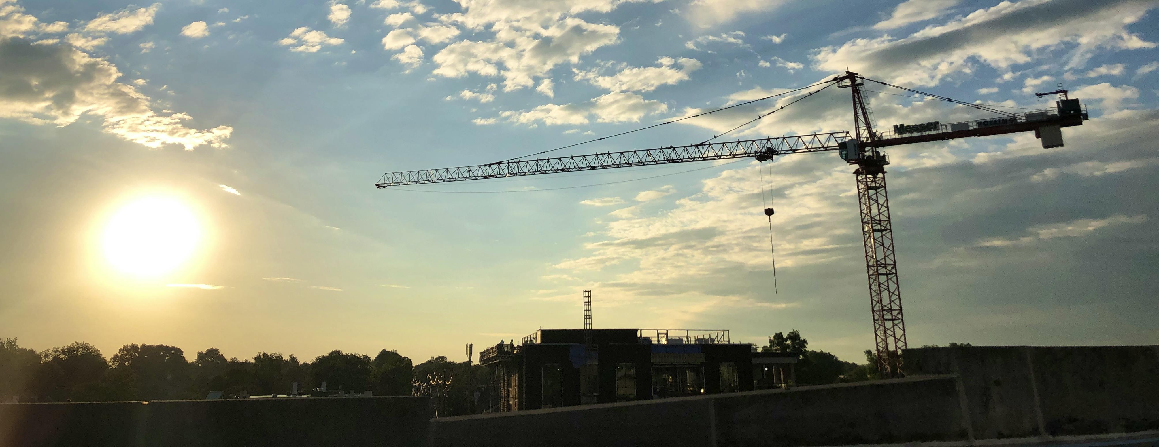 Tower crane used in construction