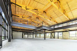 Echo Street in Atlanta, Ga., utilizes a hybrid steel frame with cross-laminated timber (CLT) for decking, ideal for its natural thermal qualities and absorption of acoustic reverberations. Photo © Capitol Photography Partners, LLC Echo Street in Atlanta, Ga., utilizes a hybrid steel frame with cross-laminated timber (CLT) for decking, ideal for its natural thermal qualities and absorption of acoustic reverberations. Photo © Capitol Photography Partners, LLC