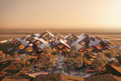 Gelephu International Airport in Gelephu, The Kingdom of Bhutan. Rendering © BIG Gelephu International Airport in Gelephu, The Kingdom of Bhutan. Rendering © BIG