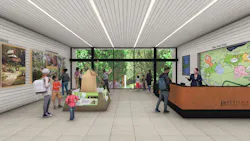 Interior of the Clarissa S. Nye Visitor Services Center, courtesy GWWO Interior of the Clarissa S. Nye Visitor Services Center, courtesy GWWO