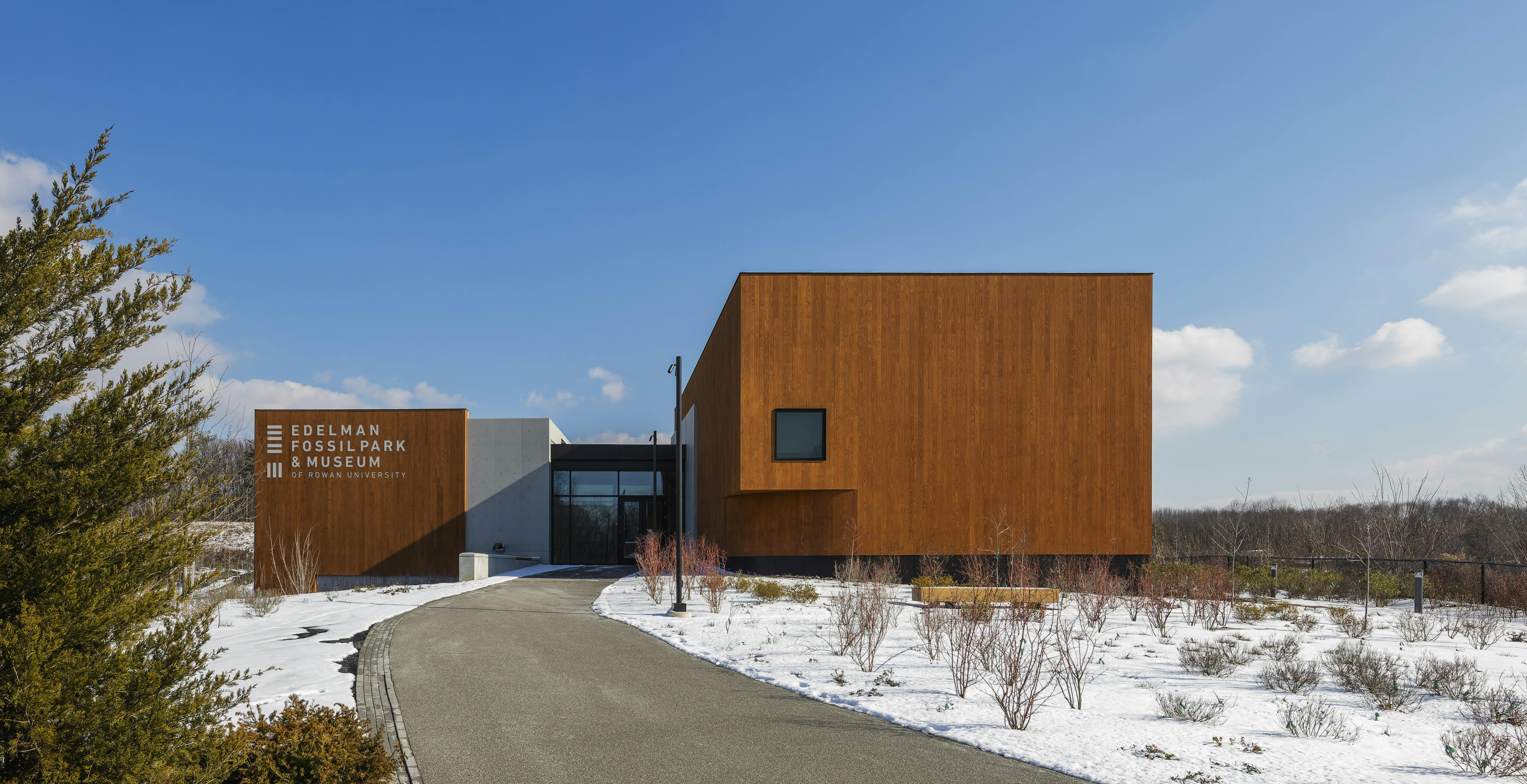 Pictured: The main lobby at the Jean & Ric Edelman Fossil Park & Museum of Rowan University. Photo &copy; Jeff Goldberg / Esto, courtesy Buro Happold
