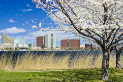 Cambridge, Massachusetts skyline in the spring. Cambridge, Massachusetts skyline in the spring.