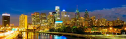 Skyline of Philadelphia downtown at dusk, Pennsylvania, USA Skyline of Philadelphia downtown at dusk, Pennsylvania, USA