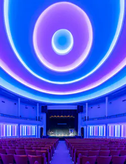 Lighting upgrades were among this project's improvements to the church. Lighting upgrades were among this project's improvements to the church.