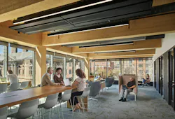 Amy Gutmann Hall at the University of Pennsylvania. Photo credit Jeffrey Totaro, courtesy Lake Flato Amy Gutmann Hall at the University of Pennsylvania. Photo credit Jeffrey Totaro, courtesy Lake Flato