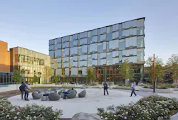 Innovation Village at Fanshawe College, London, Ontario, Canada, designed by Diamond Schmitt. Photo credit: Tom Arban Photography Inc., courtesy Diamond Schmitt Innovation Village at Fanshawe College, London, Ontario, Canada, designed by Diamond Schmitt. Photo credit: Tom Arban Photography Inc., courtesy Diamond Schmitt