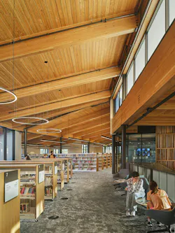 Cedar Park Public Library, Cedar Park, Texas. Photo: Robert Gomez, courtesy Lake Flato Cedar Park Public Library, Cedar Park, Texas. Photo: Robert Gomez, courtesy Lake Flato