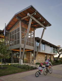 Cedar Park Public Library, Cedar Park, Texas. Photo: Robert Gomez, courtesy Lake Flato Cedar Park Public Library, Cedar Park, Texas. Photo: Robert Gomez, courtesy Lake Flato