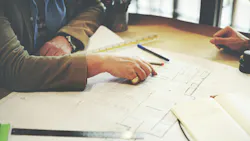 Architect Design Project Meeting Discussion Concept. Architect Design Project Meeting Discussion Concept.