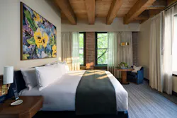 Populus Seattle guest bedroom adaptive reuse timber project Populus Seattle guest bedroom adaptive reuse timber project