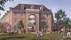 Jamestown East (269 beds) at the College of William & Mary, Williamsburg, Va. Rendering courtesy VMDO Architects Jamestown East (269 beds) at the College of William & Mary, Williamsburg, Va. Rendering courtesy VMDO Architects