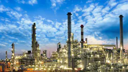 Oil and gas industry - refinery, factory, petrochemical plant. Oil and gas industry - refinery, factory, petrochemical plant.