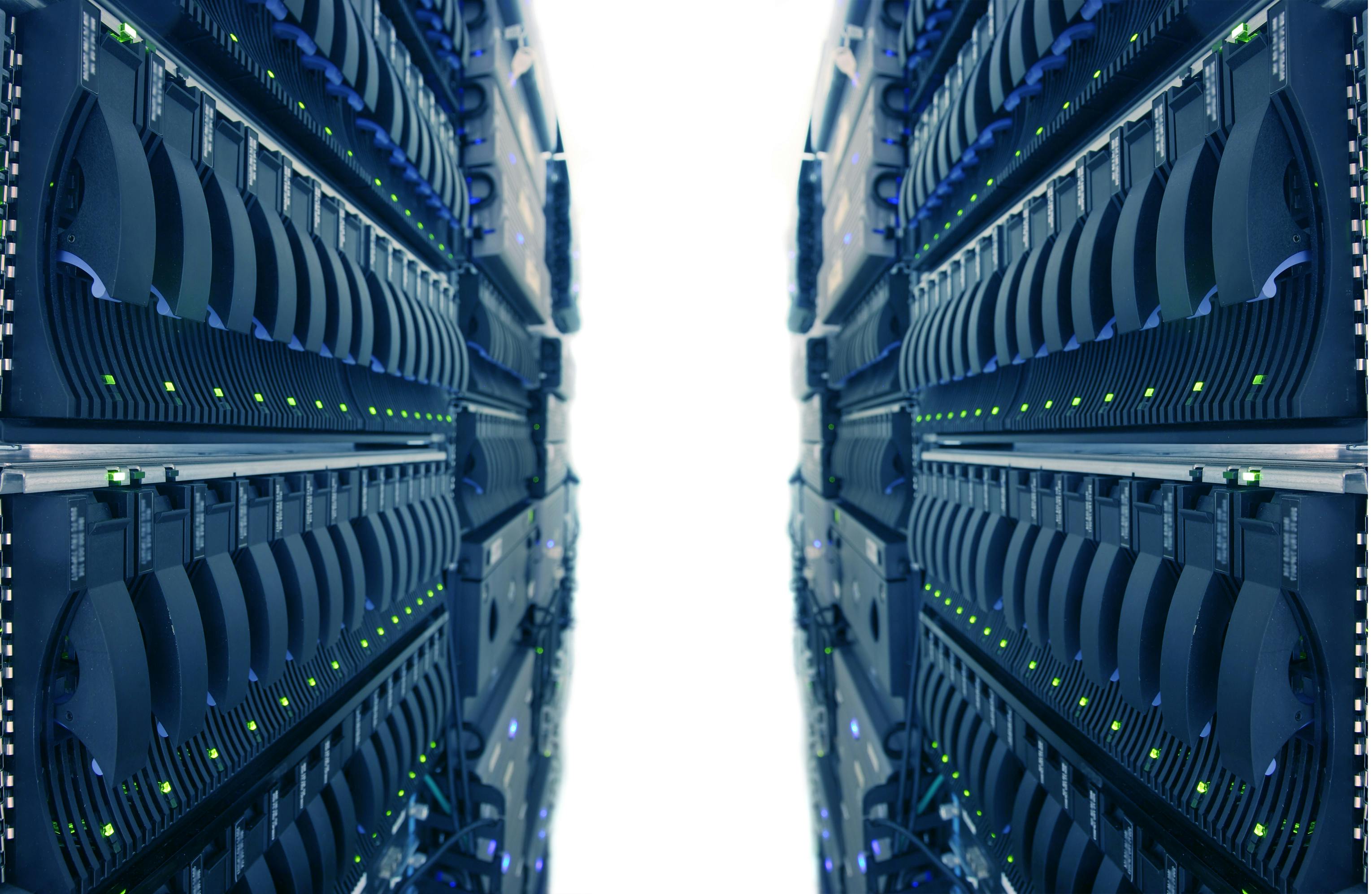 Computer Racks in Internet Data Center