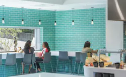 Counter seating in the corner provides an option for single diners who might feel “on display” dining alone in the middle of the space. Photo courtesy GBBN Counter seating in the corner provides an option for single diners who might feel “on display” dining alone in the middle of the space. Photo courtesy GBBN