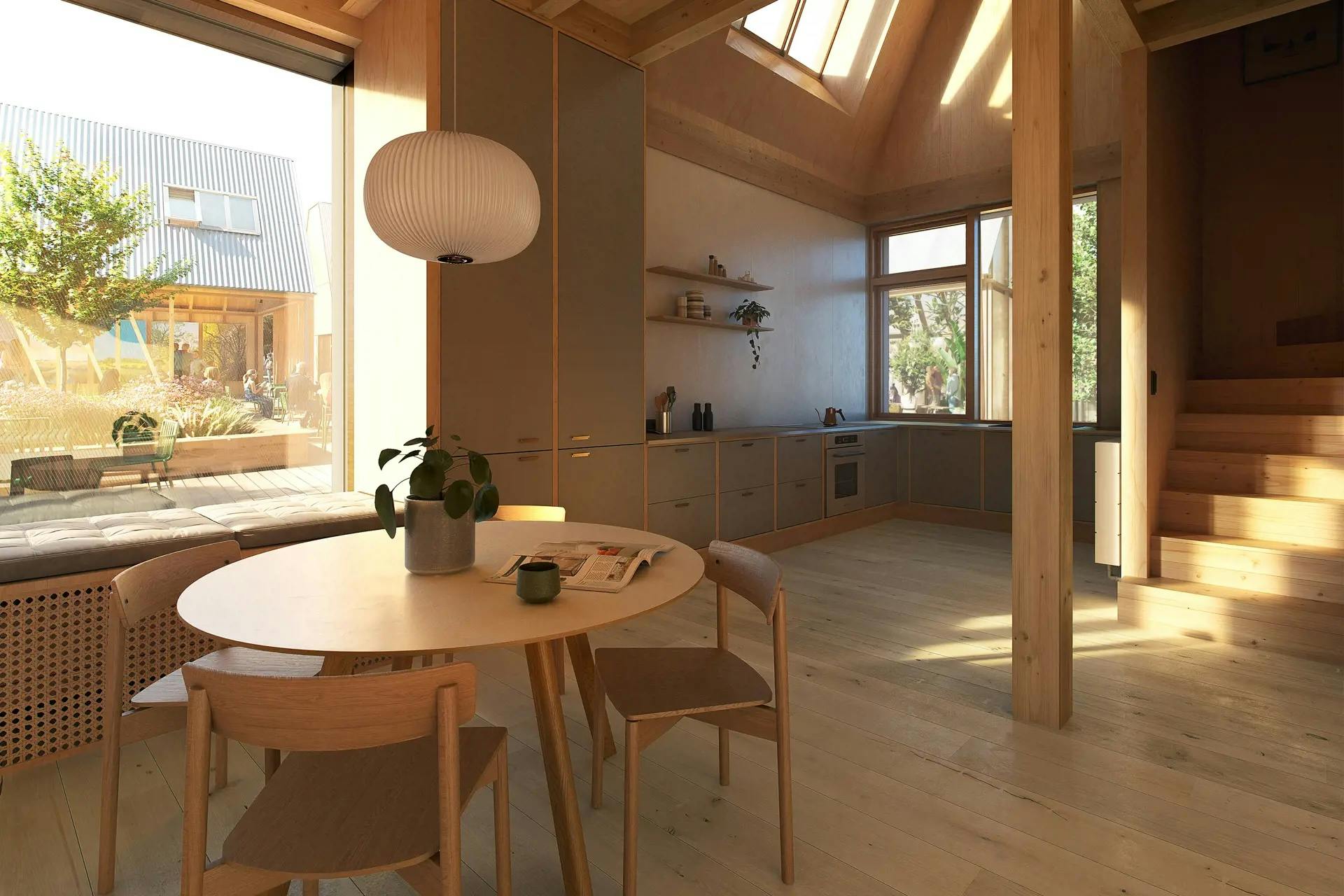 The first application of the Living Places concept outside Europe will showcase how reimagining home design can improve health, comfort, and affordability for American families. Photo courtesy VELUX