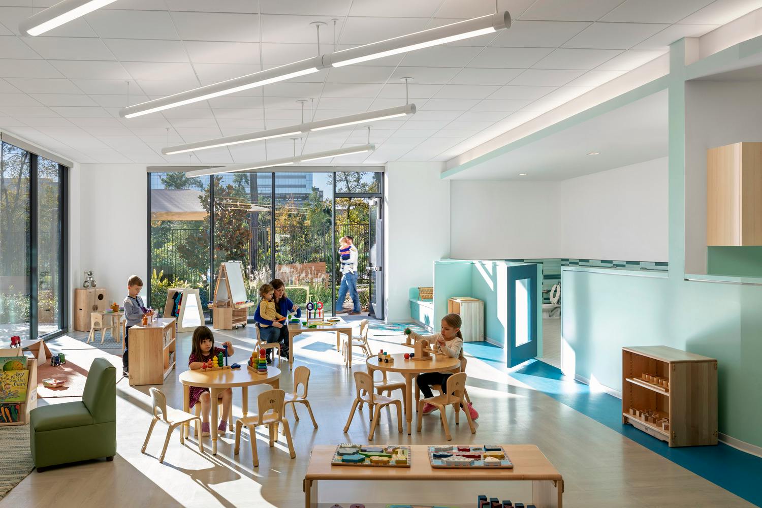 Pioneers Club Child Development Center at ExxonMobil in Houston. Photo by Albert Vecerka/Esto