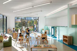 Pioneers Club Child Development Center at ExxonMobil in Houston. Photo by Albert Vecerka/Esto Pioneers Club Child Development Center at ExxonMobil in Houston. Photo by Albert Vecerka/Esto