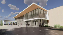 An adaptive reuse strategy implemented at the University of Portland Shiley-Marcos Center for Design & Innovation created a 42% reduction in embodied carbon emissions. Rendering courtesy Skanska An adaptive reuse strategy implemented at the University of Portland Shiley-Marcos Center for Design & Innovation created a 42% reduction in embodied carbon emissions. Rendering courtesy Skanska