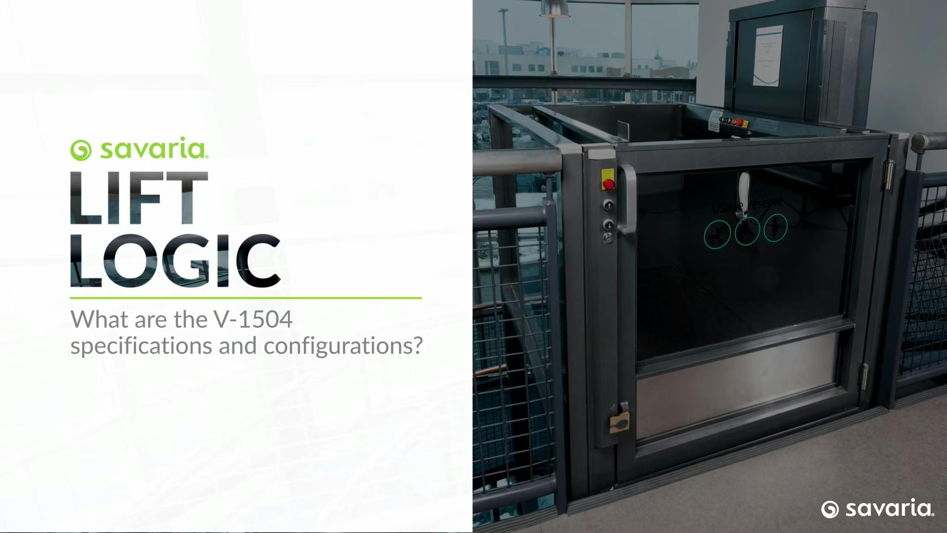 Lift Logic - V1504 Specifications and configurations with Alex Bourassa