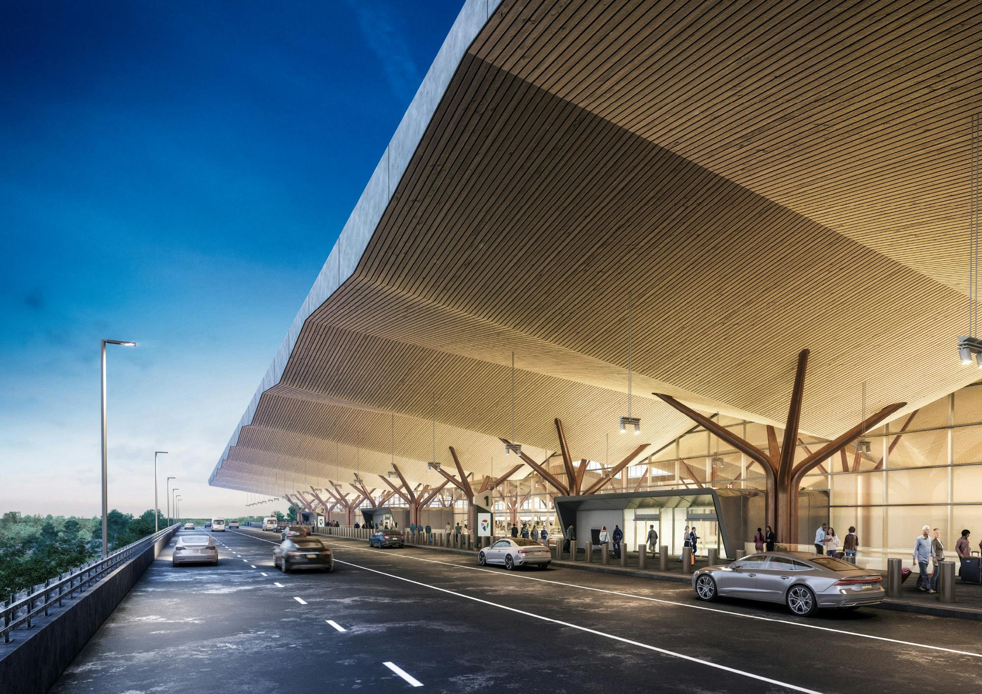 Pittsburgh International Airport. Rendering courtesy Gensler + HDR, in association with luis vidal + architects