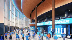 Main concourse west entry. Courtesy MANICA Architecture Main concourse west entry. Courtesy MANICA Architecture