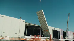 Prefab installation work on the Richland Parish Data Center in Richland Parish, La. Photo © DPR Construction Prefab installation work on the Richland Parish Data Center in Richland Parish, La. Photo © DPR Construction