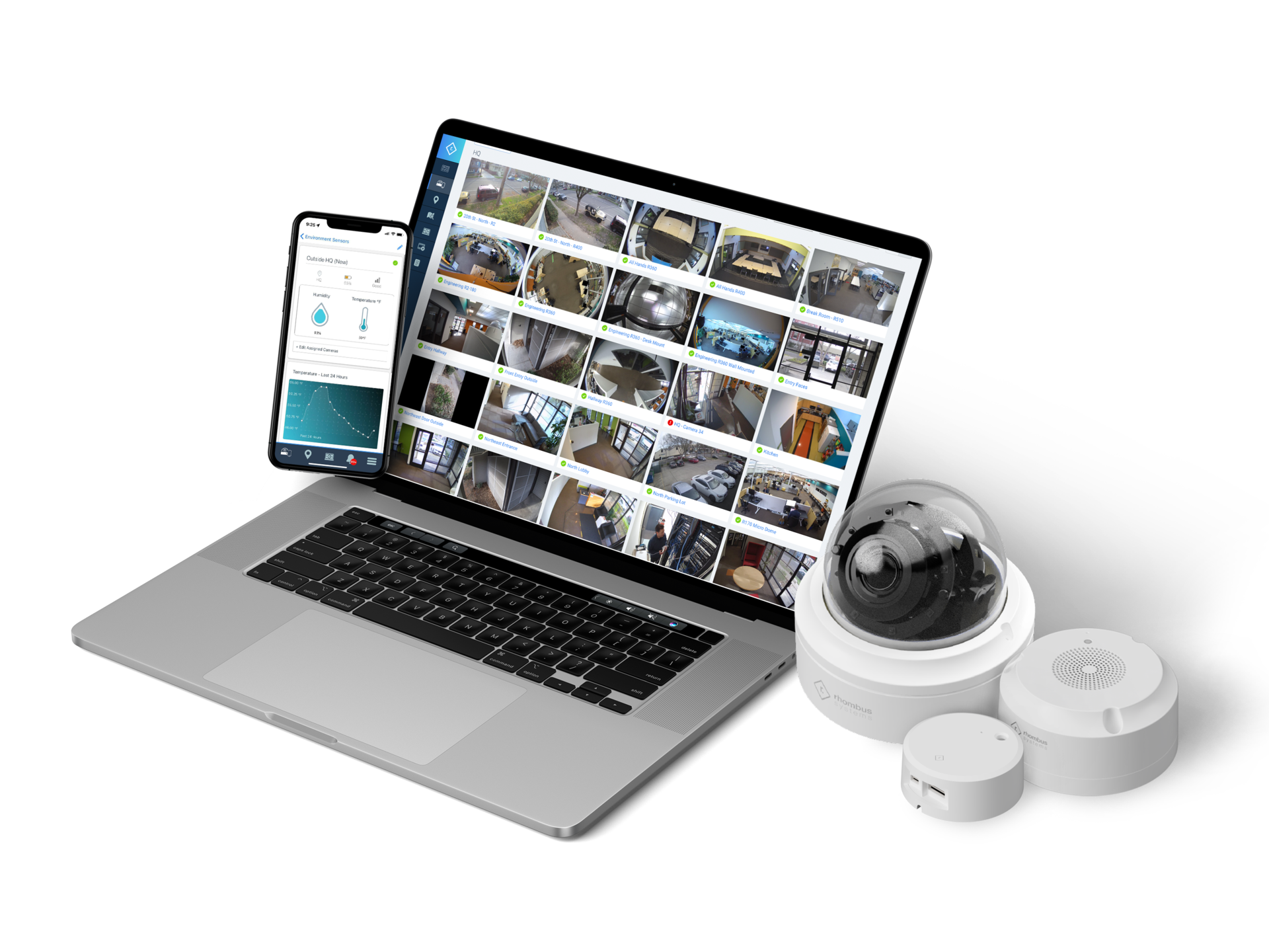 Rhombus Systems A100 Product Laydown