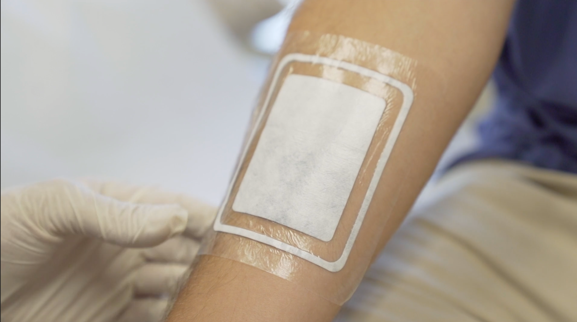 Dry See Bandage On Arm