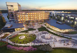 Part of the 100-acre Hub RTP development in North Carolina’s Research Triangle Park, the two-block development of Horseshoe will transform the live-work-play experience. This mixed-use project features on-site restaurants, retail and creative office space with a “high tech meets nature” theme that’s reflected in Hub RTP’s location along creeks, trails and naturalized outdoor space. Part of the 100-acre Hub RTP development in North Carolina’s Research Triangle Park, the two-block development of Horseshoe will transform the live-work-play experience. This mixed-use project features on-site restaurants, retail and creative office space with a “high tech meets nature” theme that’s reflected in Hub RTP’s location along creeks, trails and naturalized outdoor space.