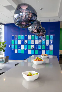 Ecobat is experiencing a 100% employee return rate to its brand-new Uptown Dallas office. Chelsey Berend, director of global marketing and communications, attributes this RTO success to creating a welcoming, inviting space that people want to come to. Ecobat is experiencing a 100% employee return rate to its brand-new Uptown Dallas office. Chelsey Berend, director of global marketing and communications, attributes this RTO success to creating a welcoming, inviting space that people want to come to.